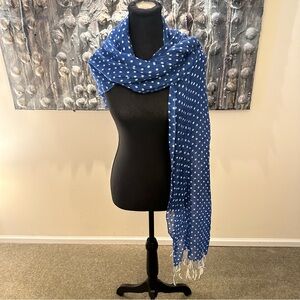 ⭐️ Blue Polka Dot Scarf